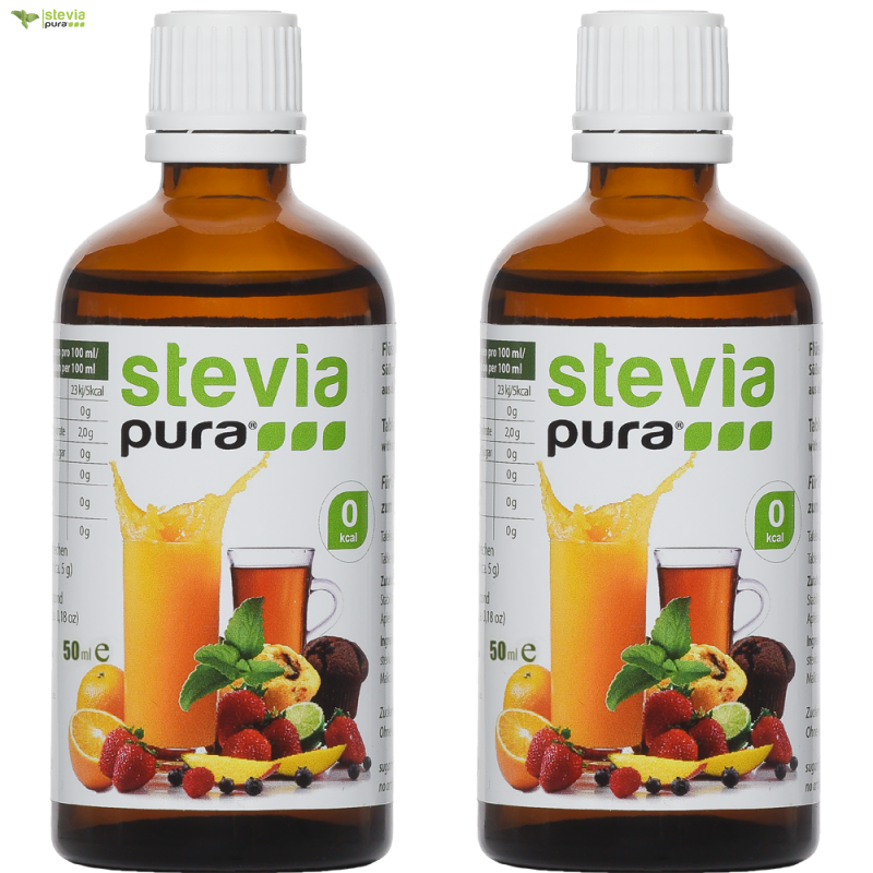 Clear Sweet Liquid Stevia Sweetener Steviapura 50ml Pack Of 2