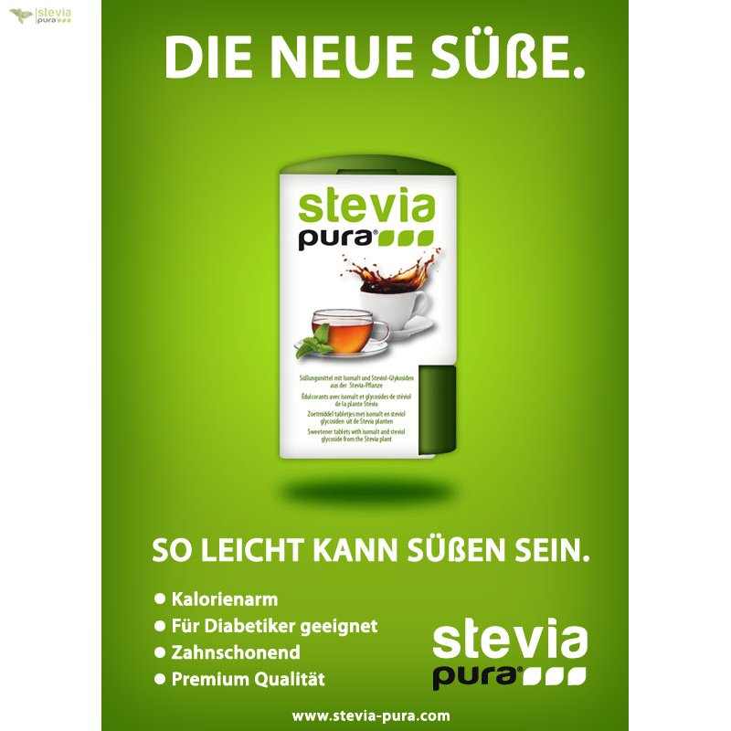 300 Stevia Tabs im Dosierspender | stevia-pura.de 300 Stevia Tabs im Dosierspender | stevia-pura.de